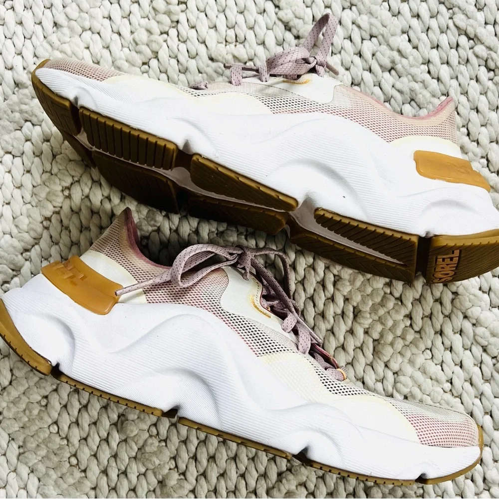 SOREL Kinetic RNEGD Float Sneakers Athletic Shoes Pink Womens Size 7 Like New - Picture 4 of 9